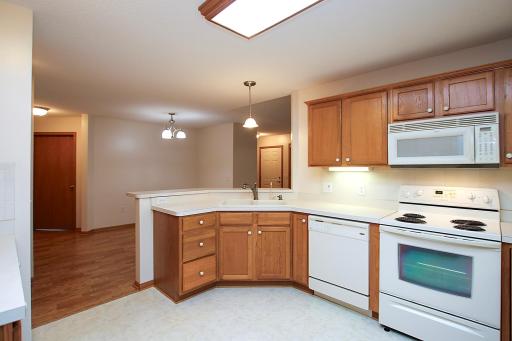 Plenty of cabinets, counter space and all appliances included