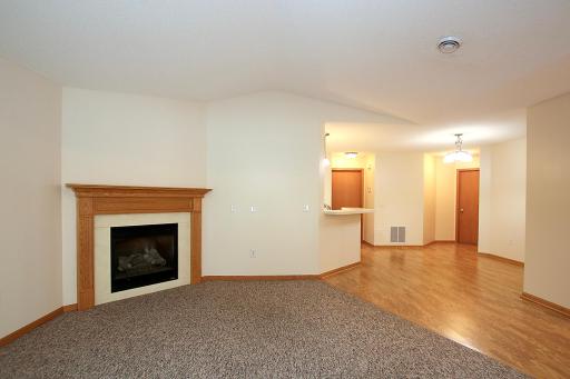 Wonderful fireplace becomes the focal point for cozy evenings