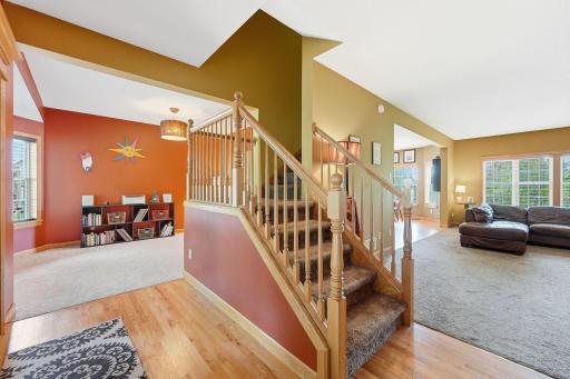 Bright and welcoming entry sets the tone for the rest of the home.