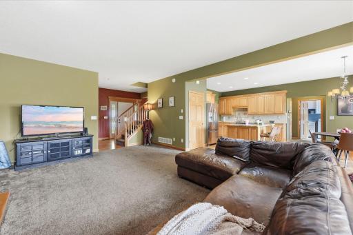 Allows for various furniture arrangements.