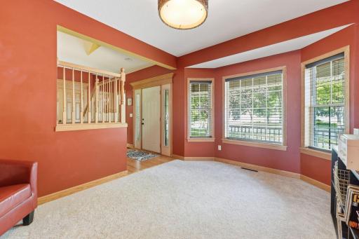 Abundant windows create a bright, airy, and welcoming atmosphere.