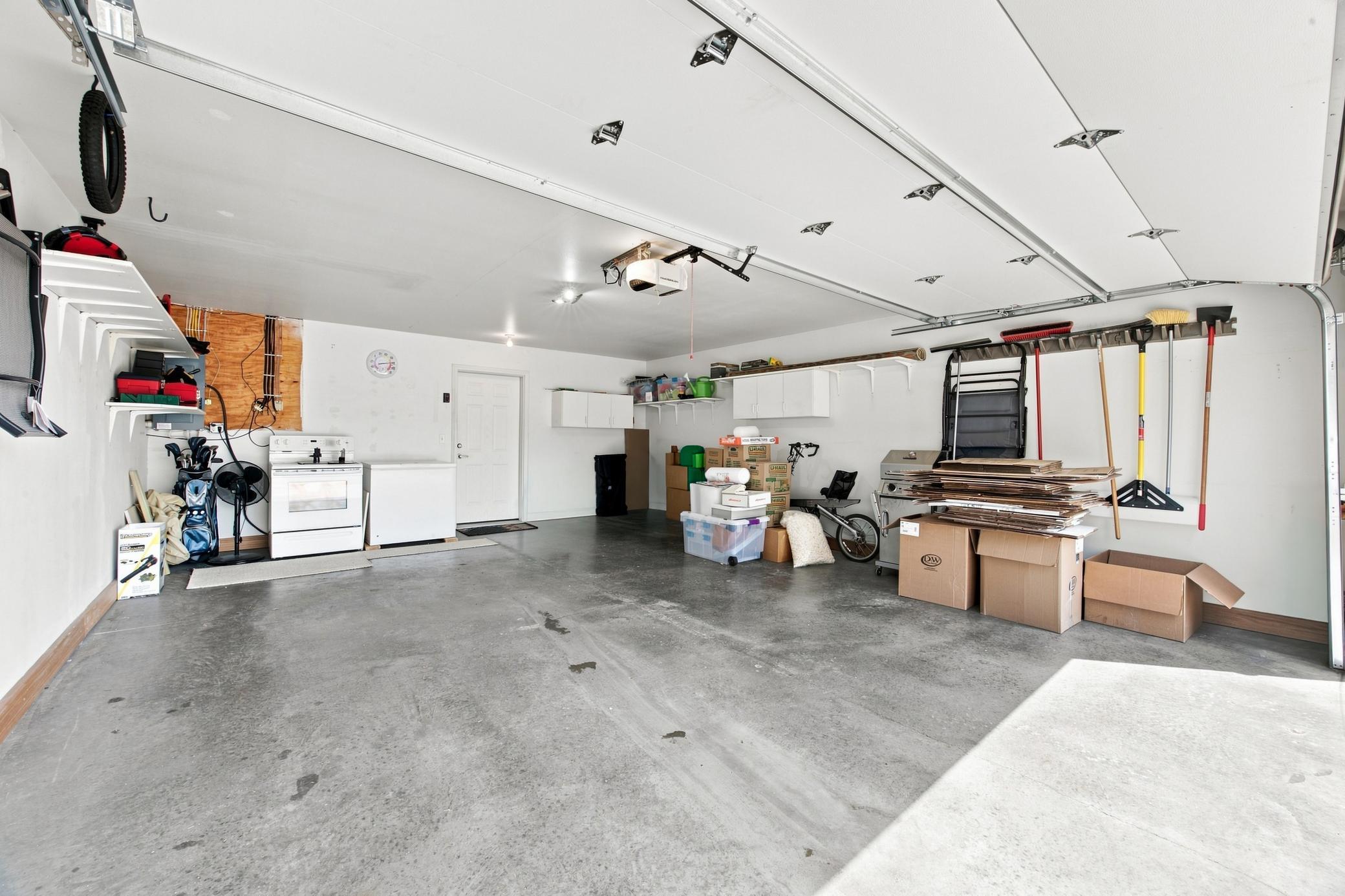 Finished garage