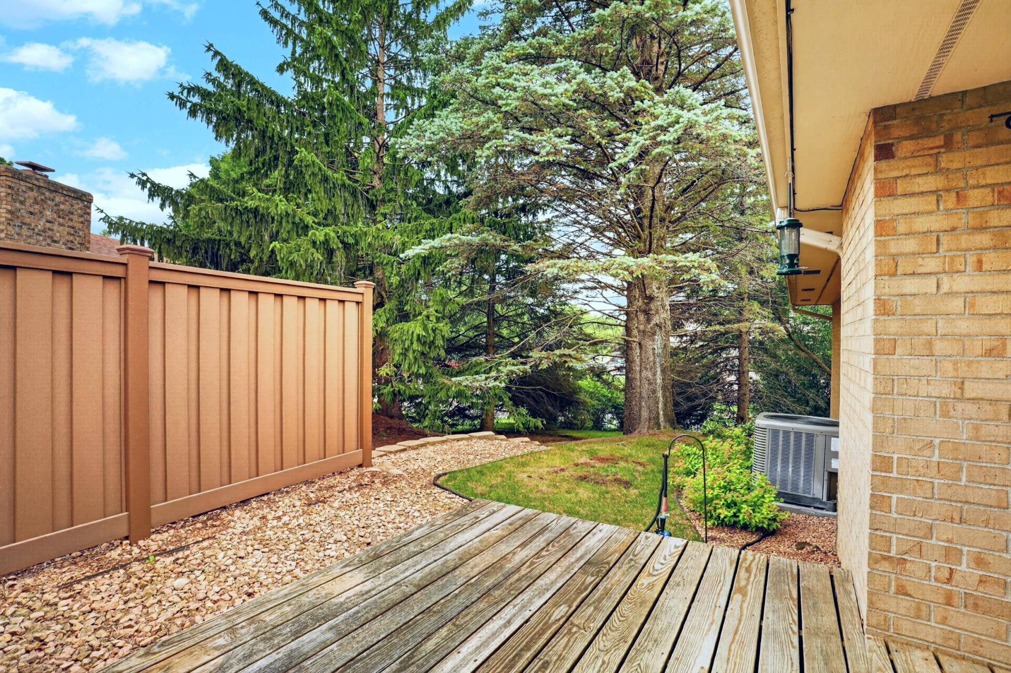 Main level outdoor living space