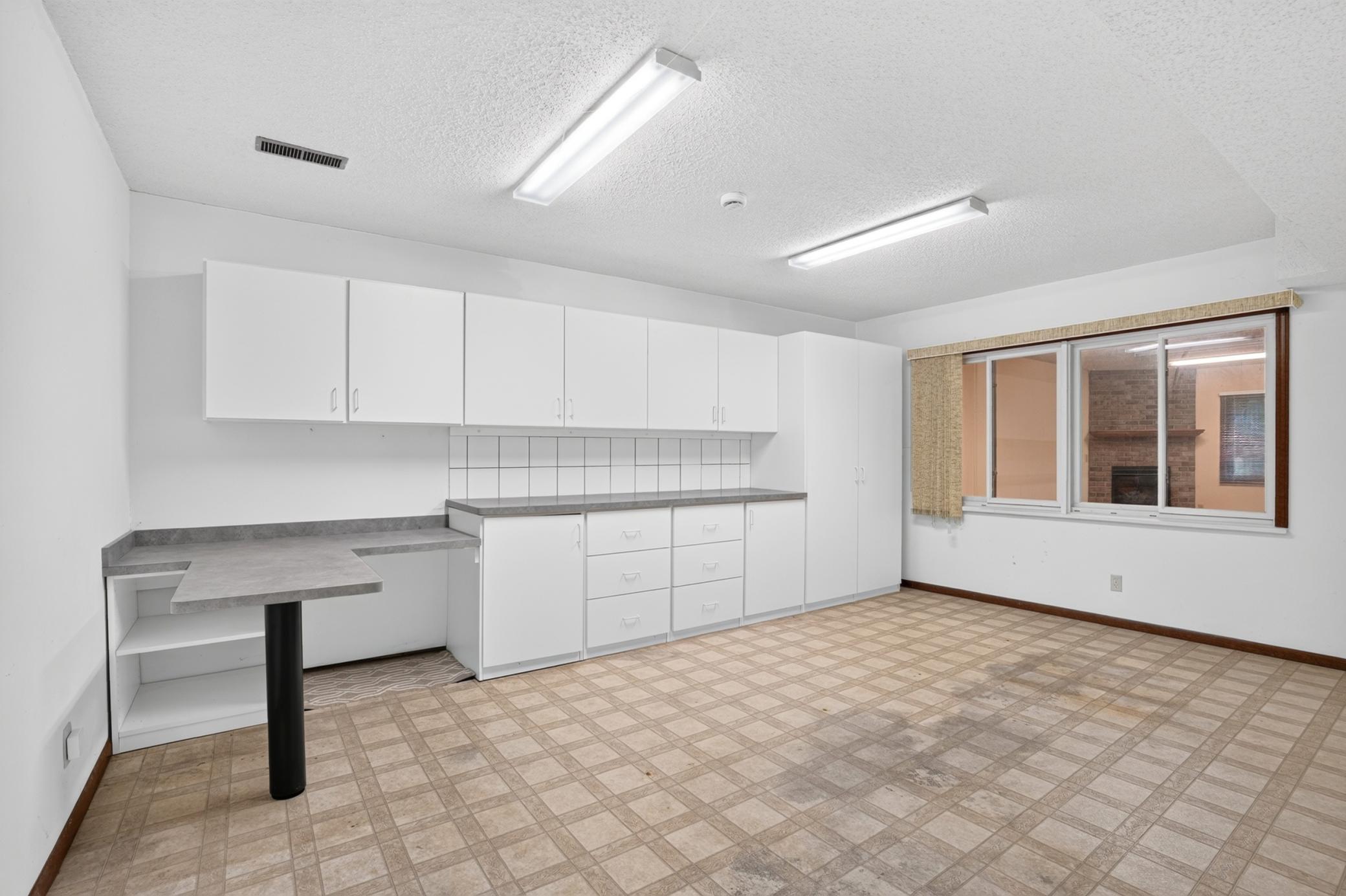 Large Hobby room in the lower level