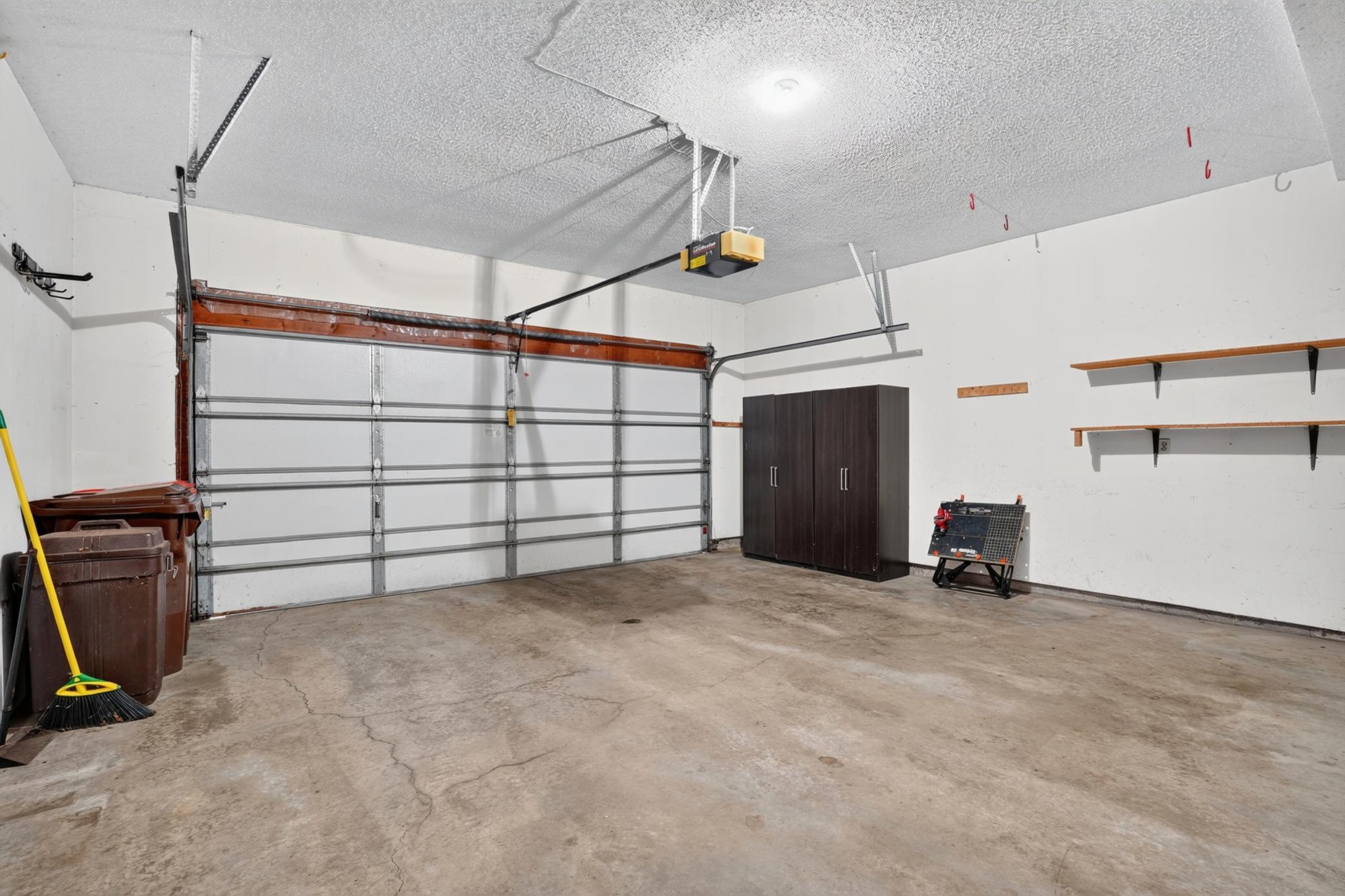 large 2 car garage
