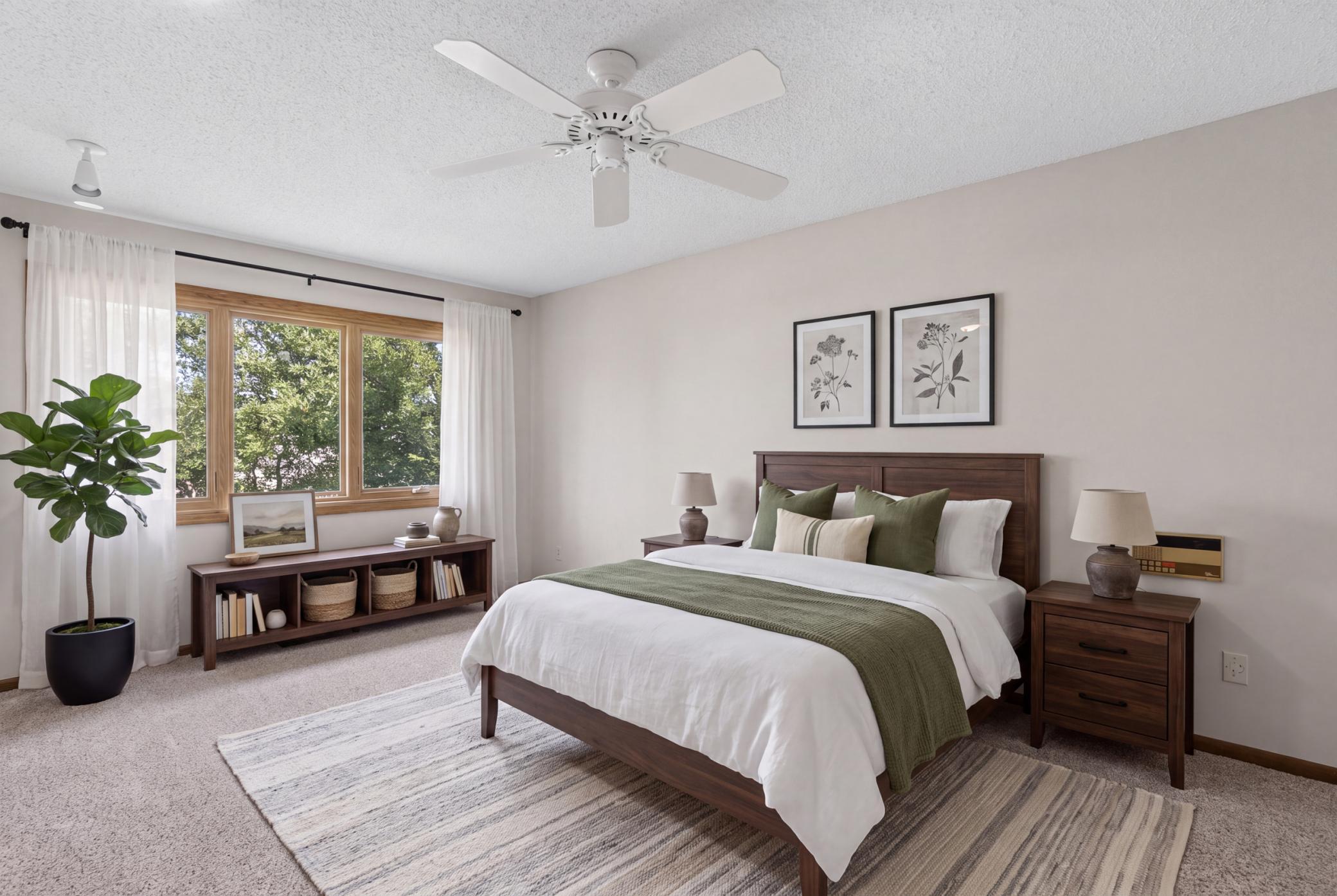Virtual staging in Primary bedroom