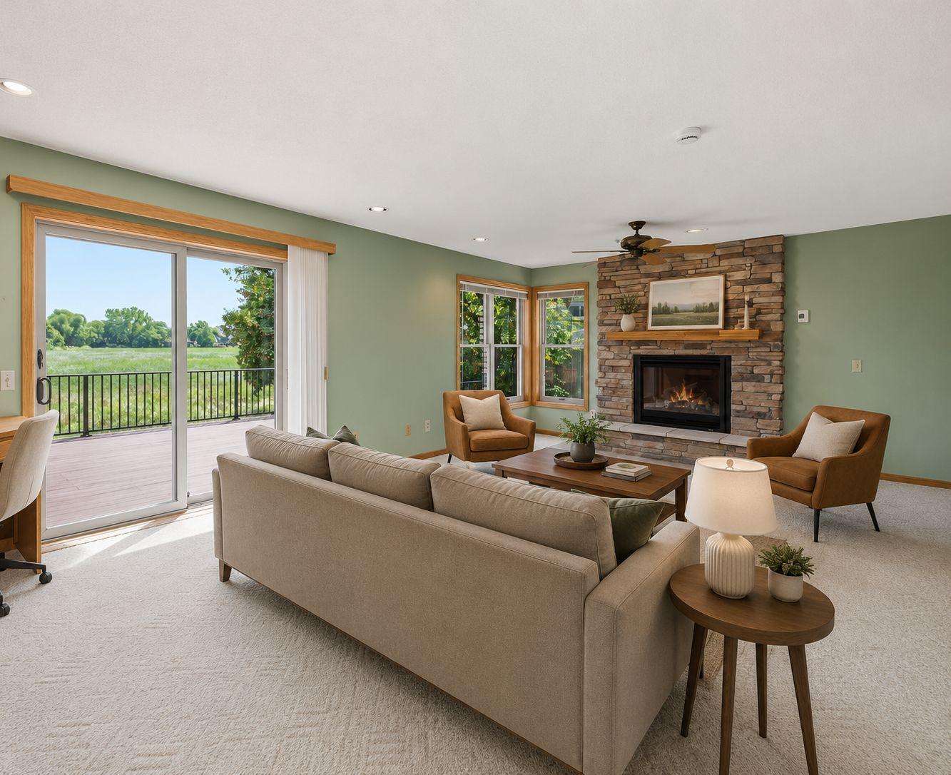 AI virtually staged to illustrate potential furniture placement.