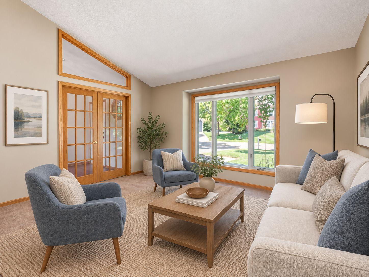 AI virtually staged to illustrate potential furniture placement.
