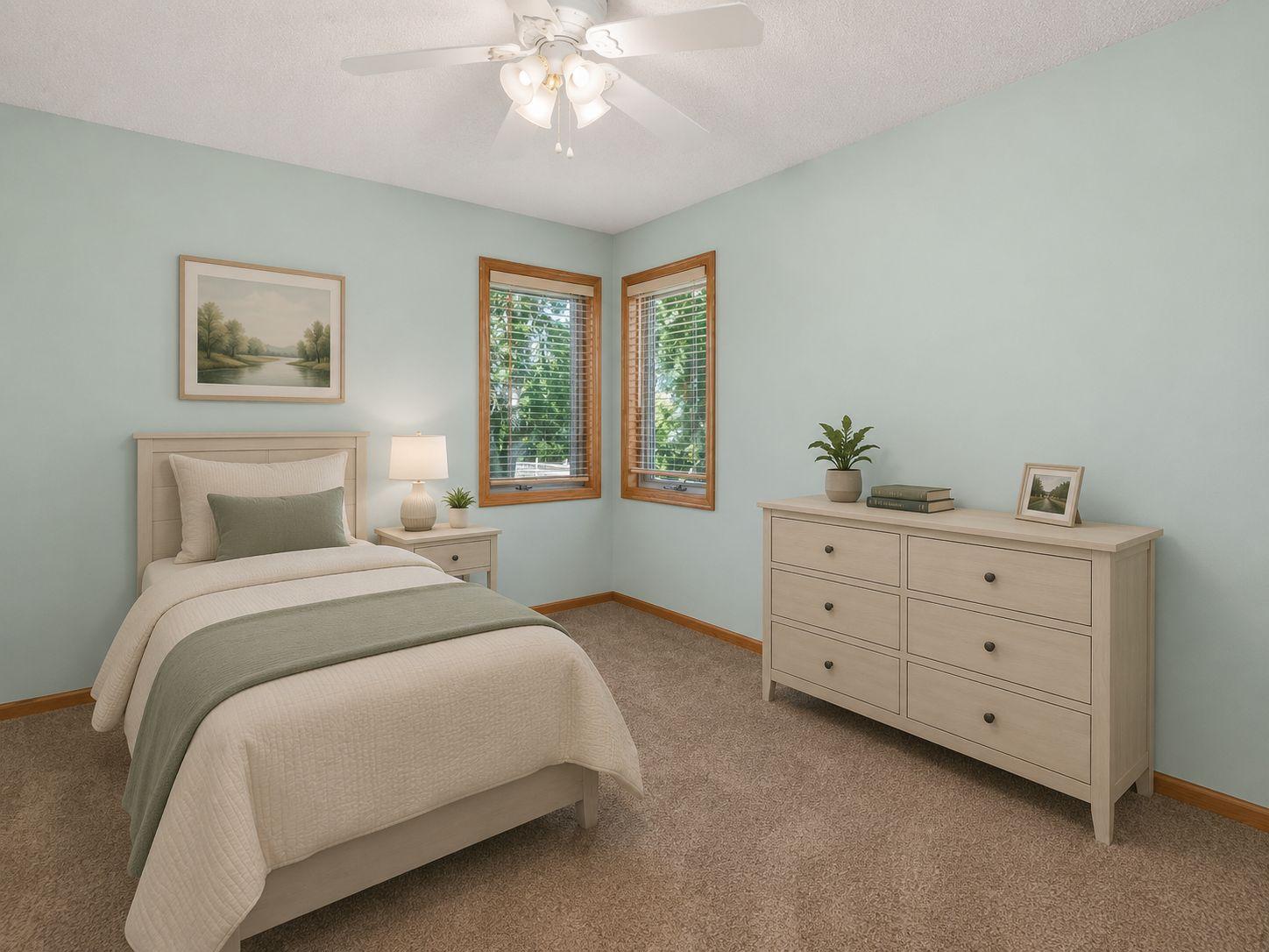 AI virtually staged to illustrate potential furniture placement.