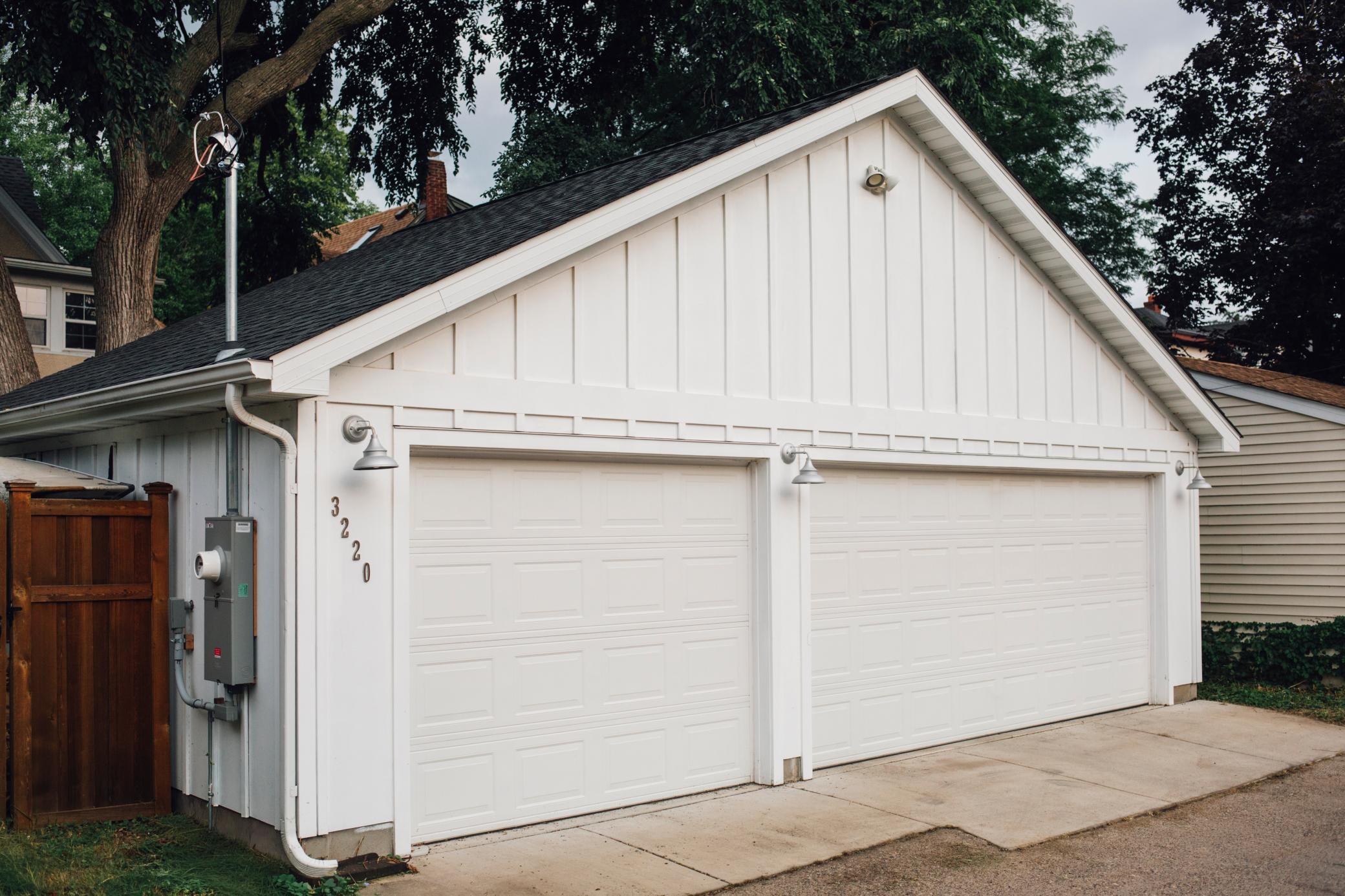 Newer 3 stall garage!
