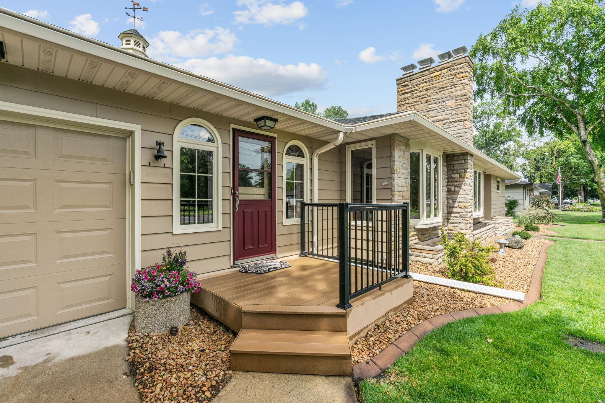 close up of entrance to breezeway