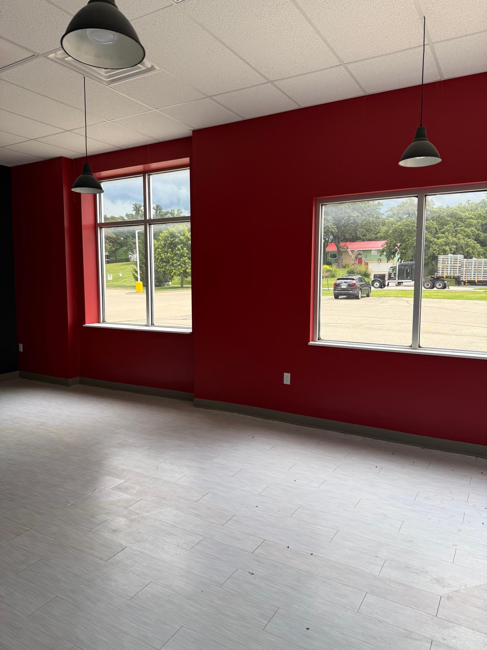 Lease Space E: Front of building, great visibility, lots of natural light