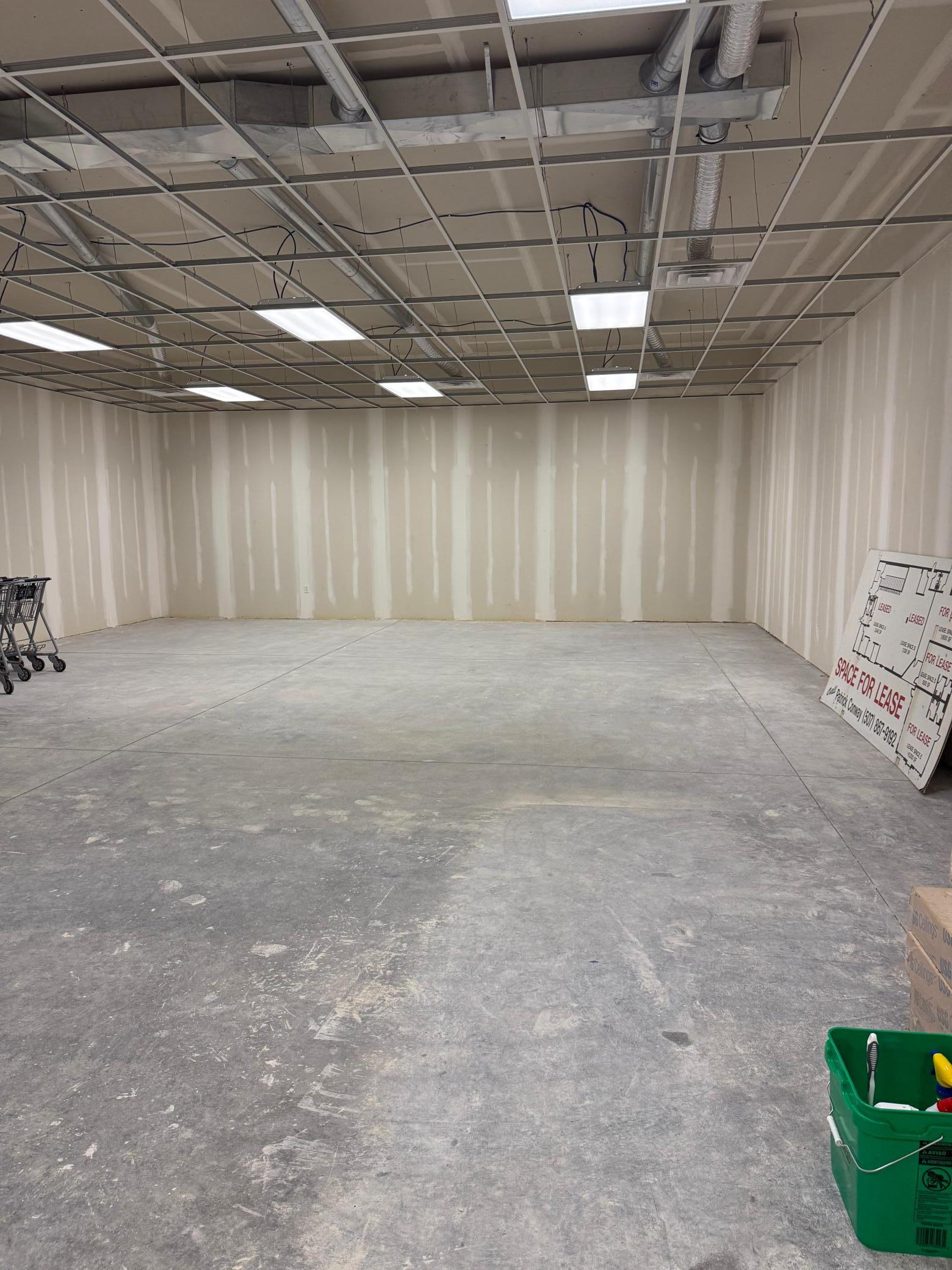 Lease Space C: the rear of the building