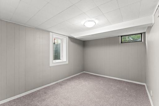 Bedroom is 9x13 and features a new egress window.