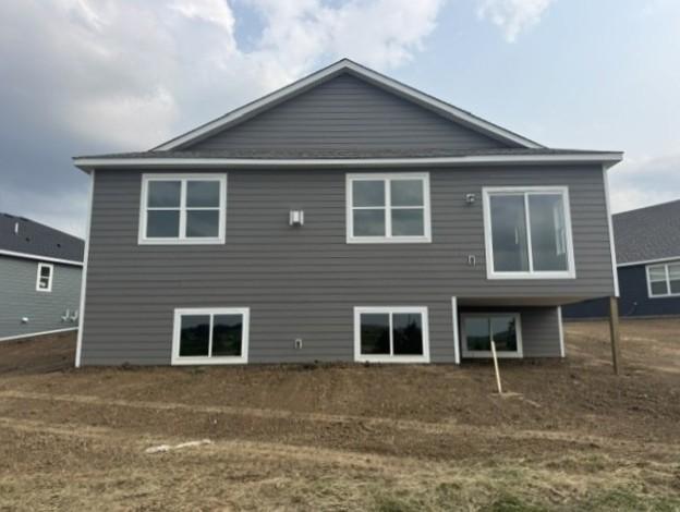 (Photo is of the actual home in progress.)