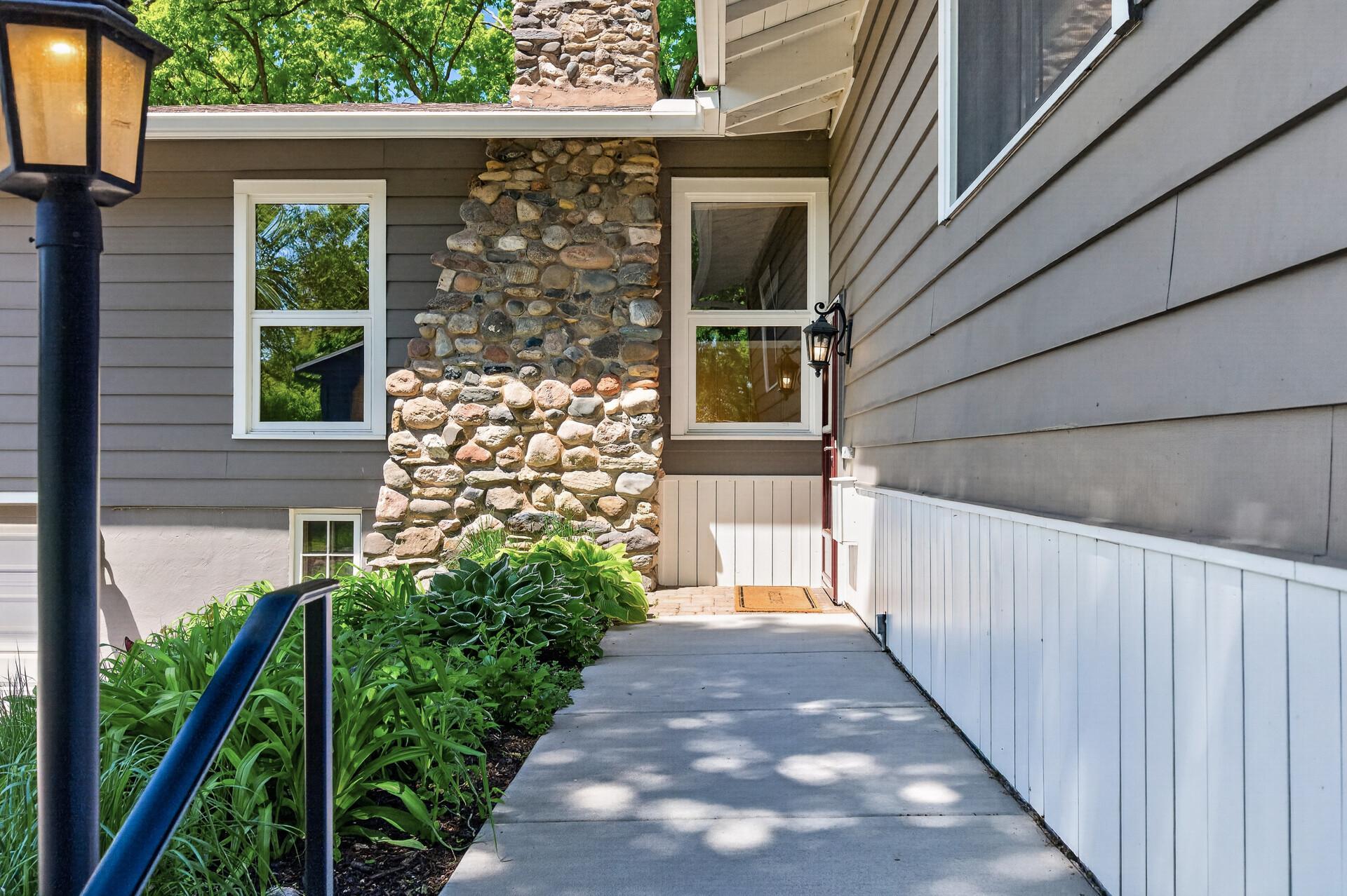 Walk-up to front door