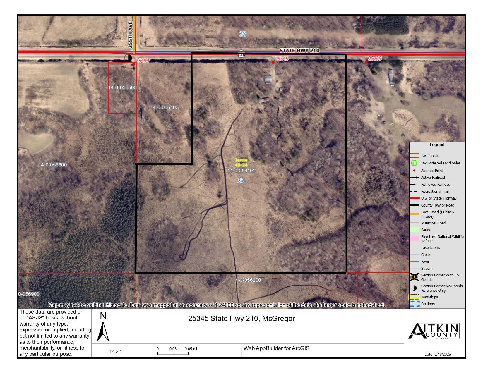 25345 State Hwy 210 Overhead Map