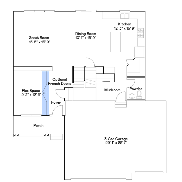 Main level floorplan