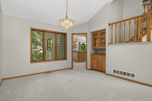 Dining room with built-ins