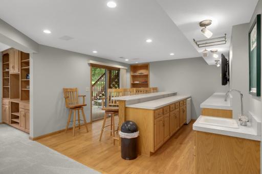 Walkout to patio