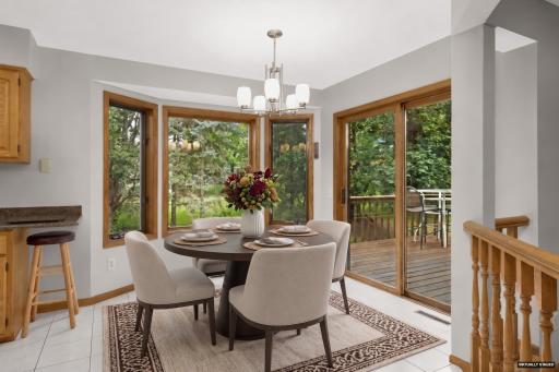 Kitchen dining nook - virtually staged