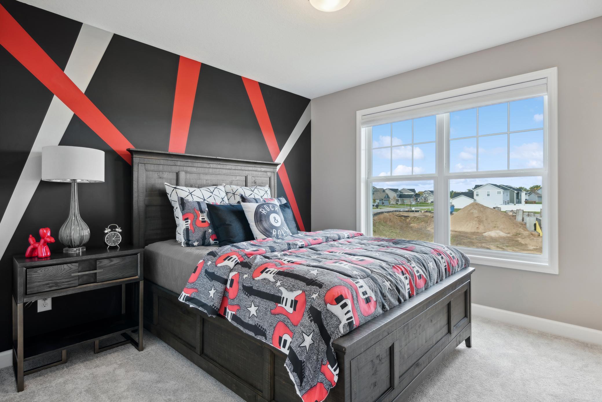 (Photo of model home, finishes will vary) Three secondary bedrooms are located on the second floor.