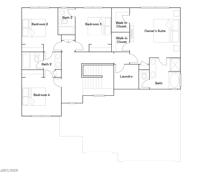 McKinley upper level floorplan