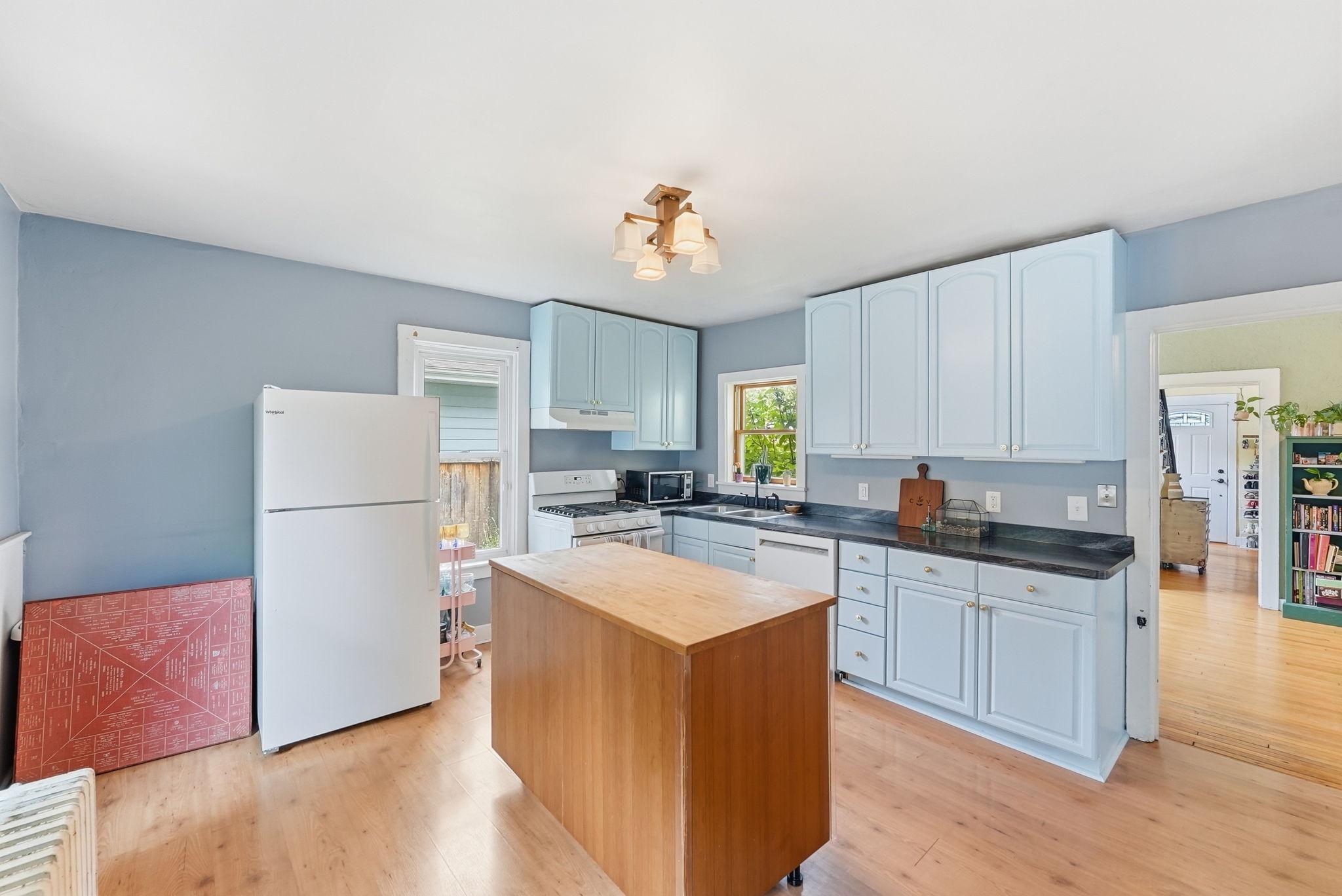 Spacious updated kitchen.