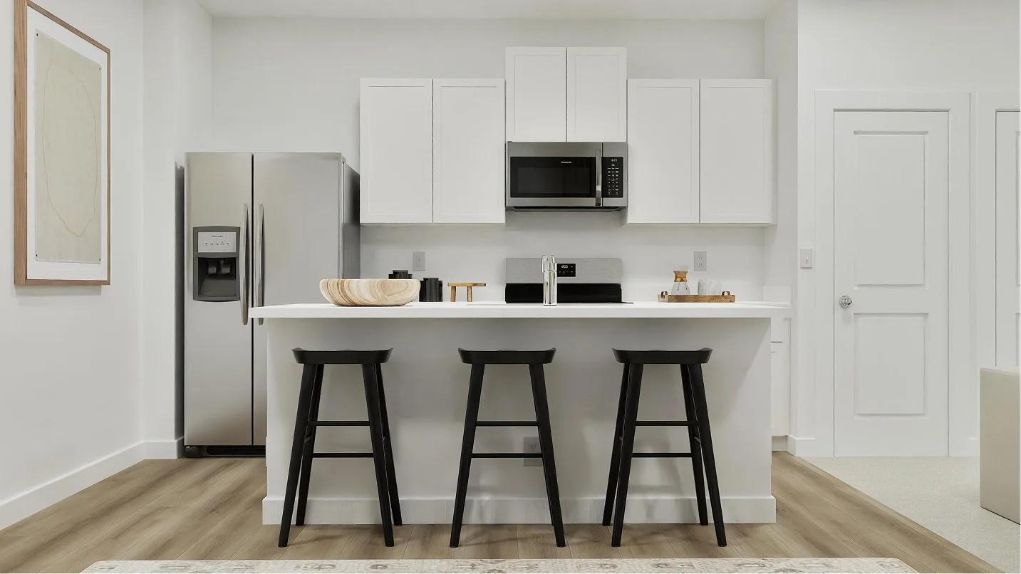 (All the following photos are artist renderings of the home, actual finishes may vary.)
