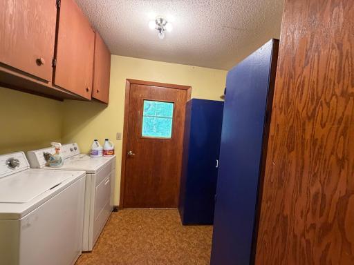 Exterior door off laundry room