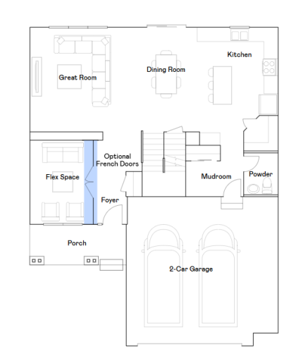 Bristol main level floorplan