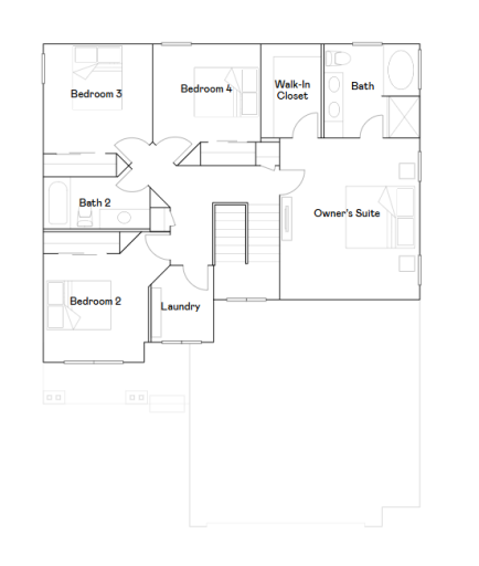 Bristol upper level floorplan