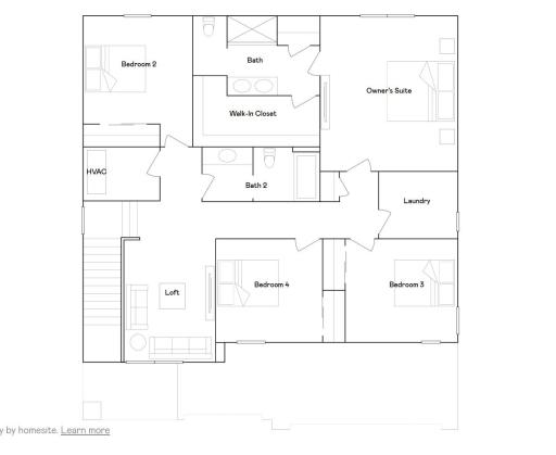 Upper level floorplan