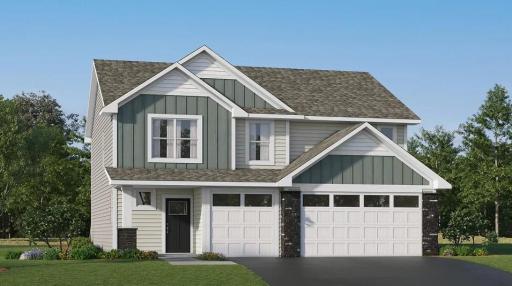 Photo for 7636 Lotus Lane, Lino Lakes, MN 55014 - listing #7129317 (Exterior rendering, actual home's finishes will vary.)