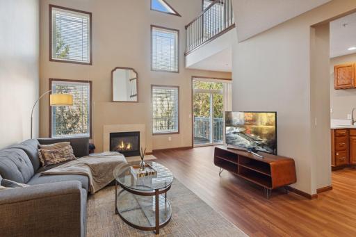 Spacious 2 story living room