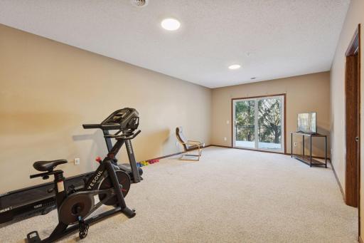 basement is larger that it appears...the 9' ceilings down here really make the space warm and welcoming
