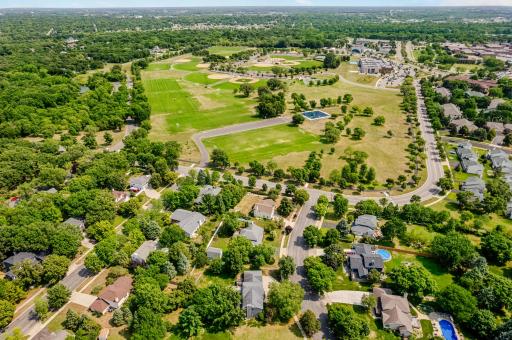 Third house in ( bottom center ) from Whitney Park !