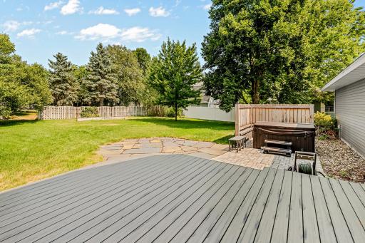Deck , Patio & Hot tub off of the Kitchen addition !