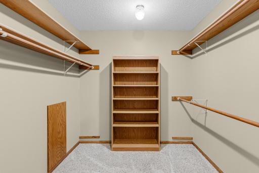 primary suite walk in closet
