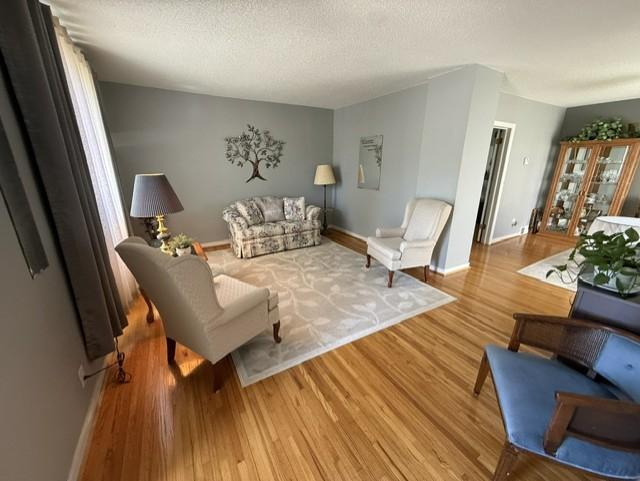 Living room - re-finished hardwood floor