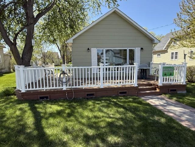 Large back deck