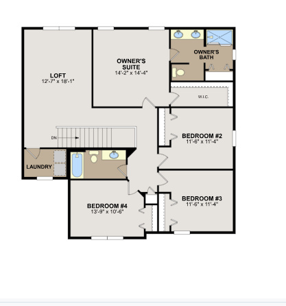 Richmond second level floorplans