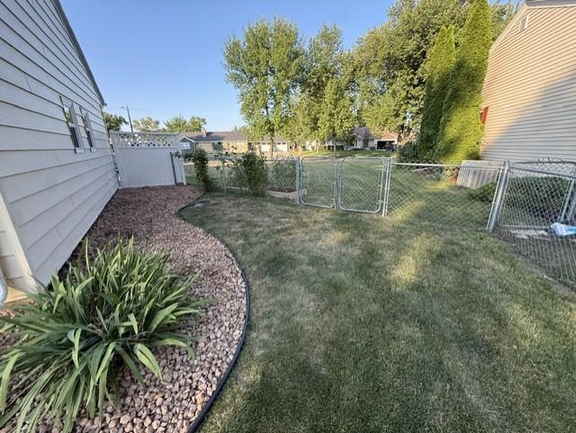 Fenced-in yard