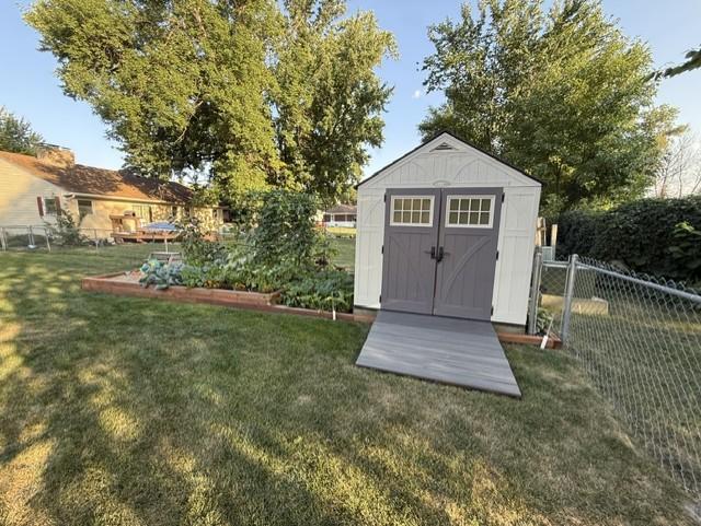 Shed included