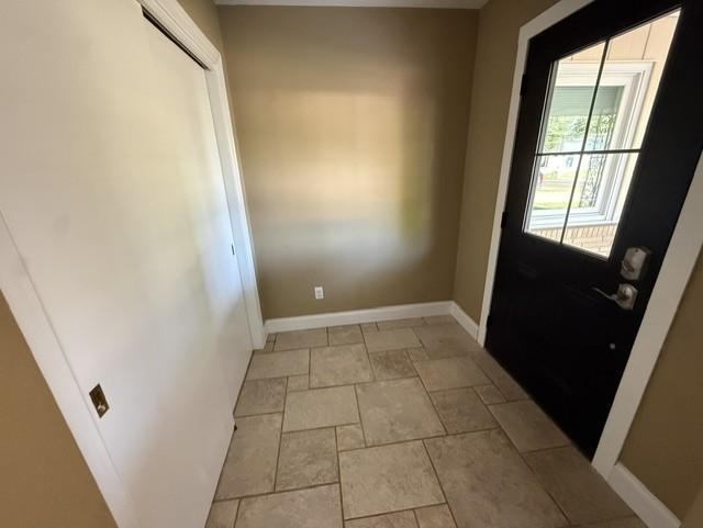Front entry - New door