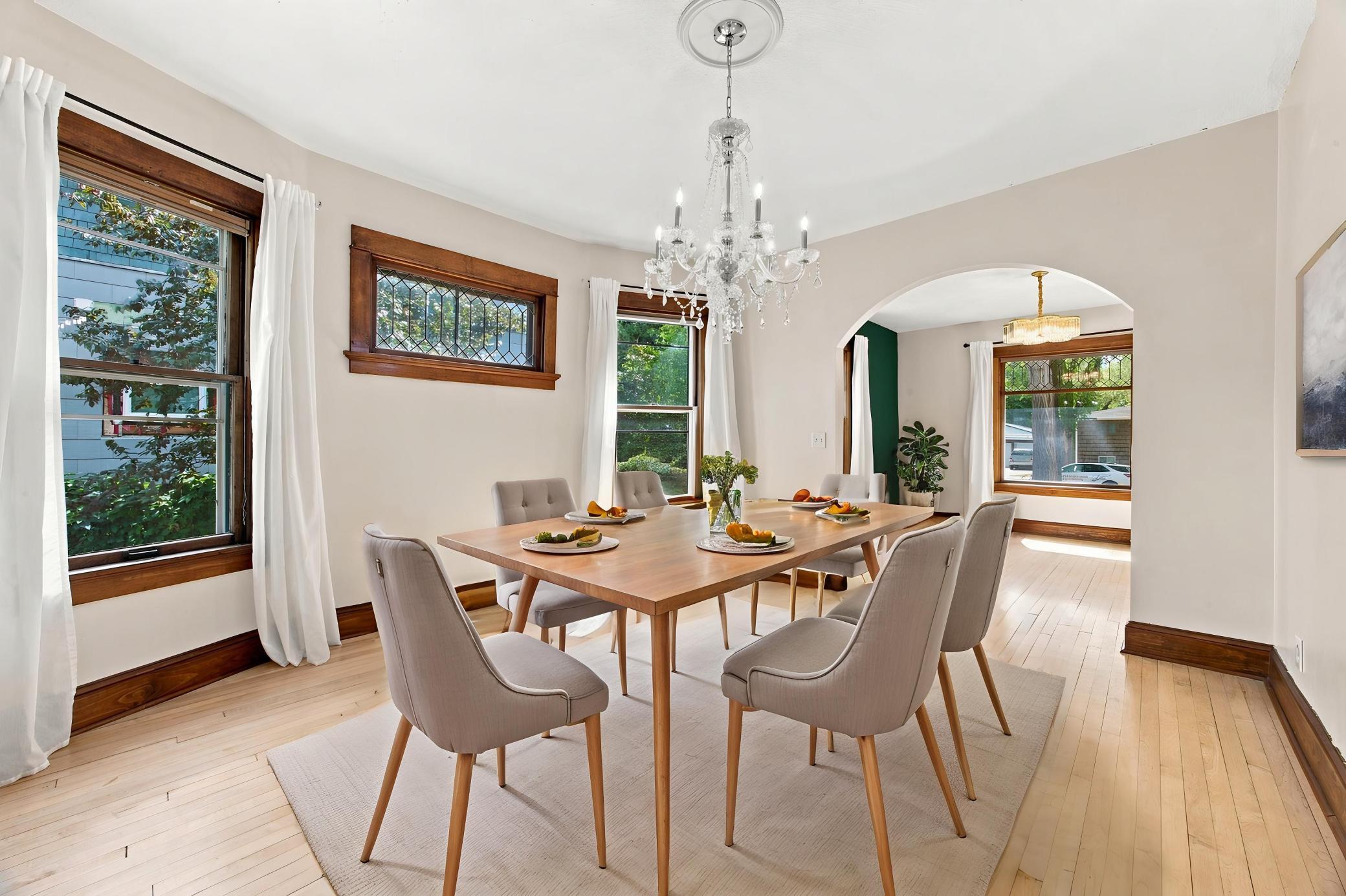Virtually Staged Formal Dining Room
