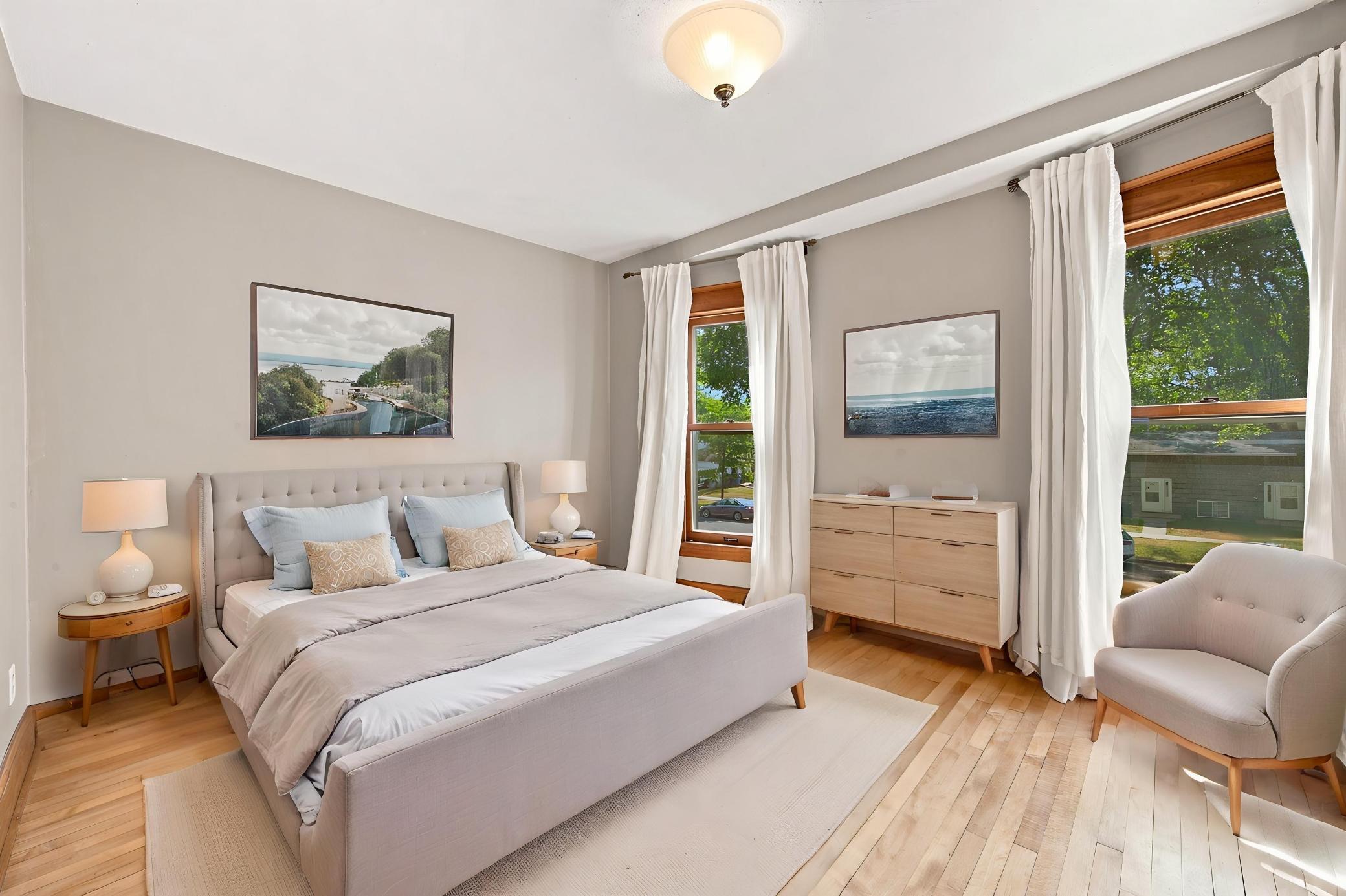Virtually Staged Primary Bedroom