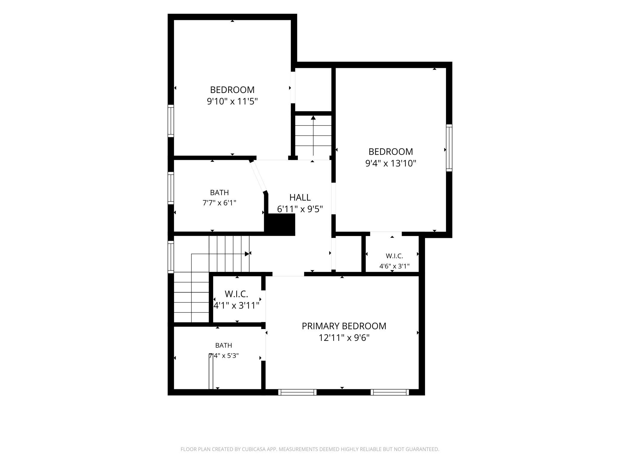 Second Level Floor Plan