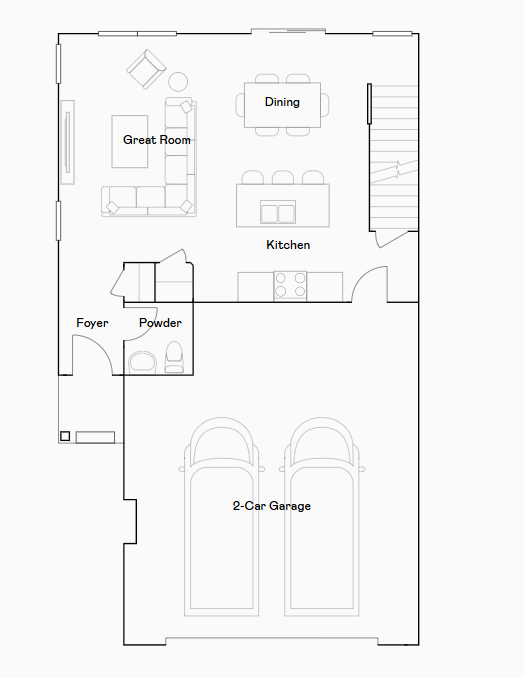 Conway main level floorplan