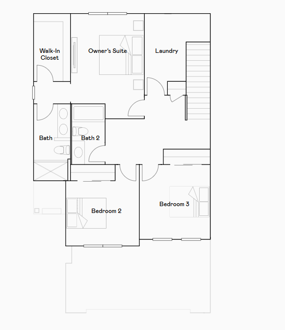 Conway upper level floorplan